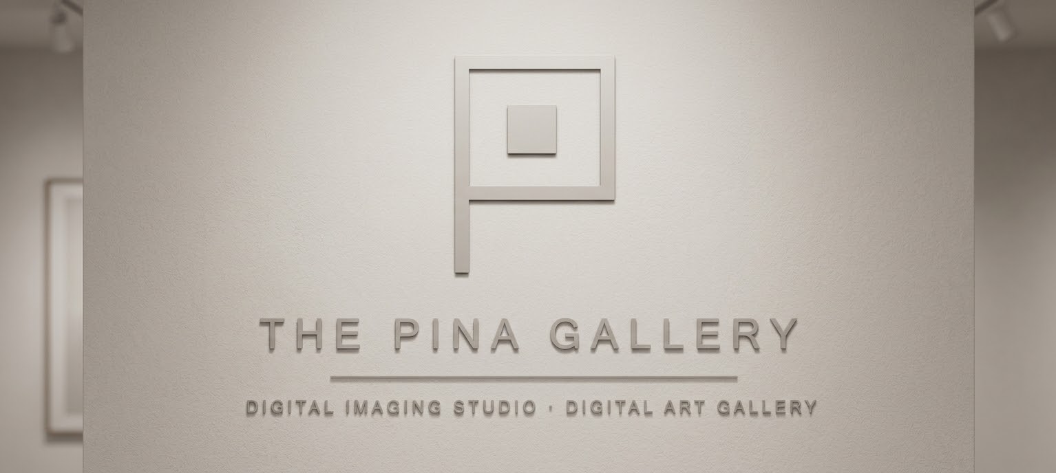 The Pina Gallery wall sign